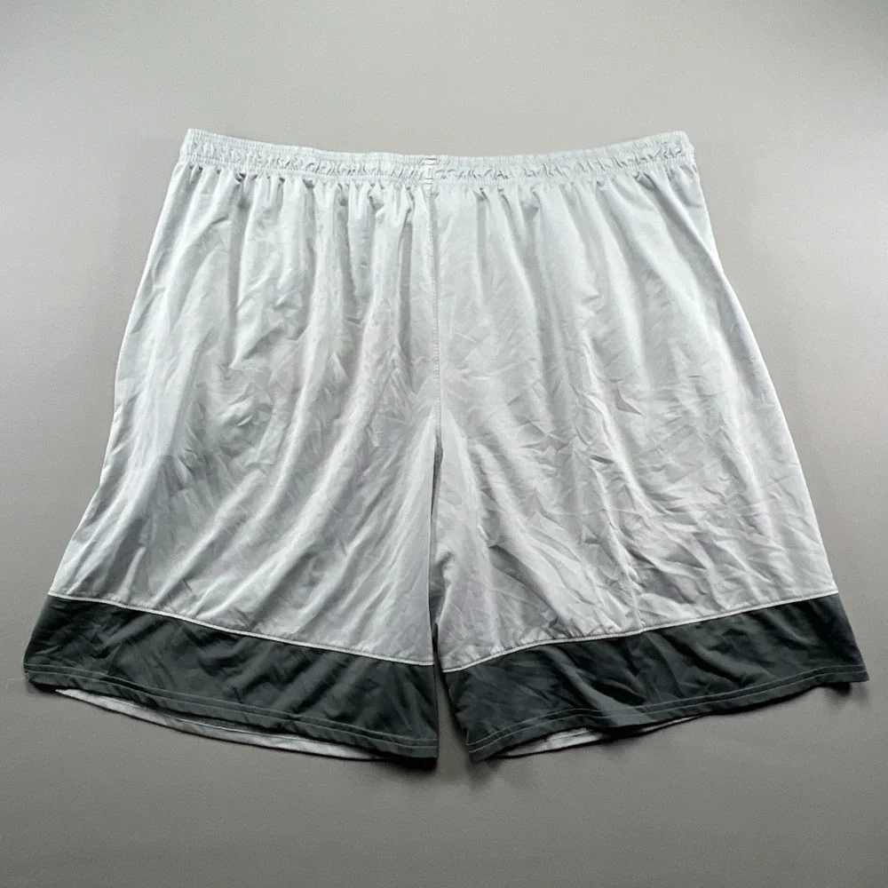 Under Armour Athletic Shorts Mens 3XL Light Gray High Rise Loose Fit Running